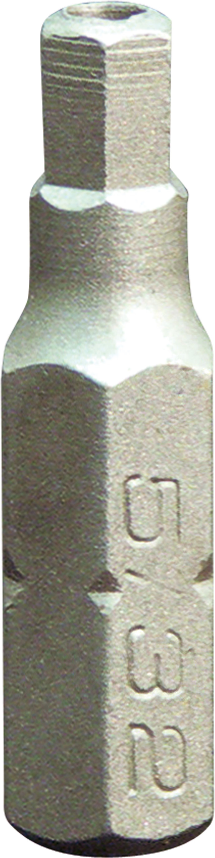 Schraubendreher-Einsätze / Bits für Innen-6kant Schrauben mit stirnseitiger Bohrung 6,3 / 1/4" metrisch und zoll