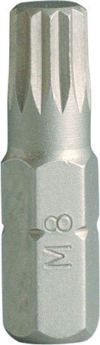 Schraubendreher-Einsätze / Bits 10 mm für Vielzahn-Schrauben