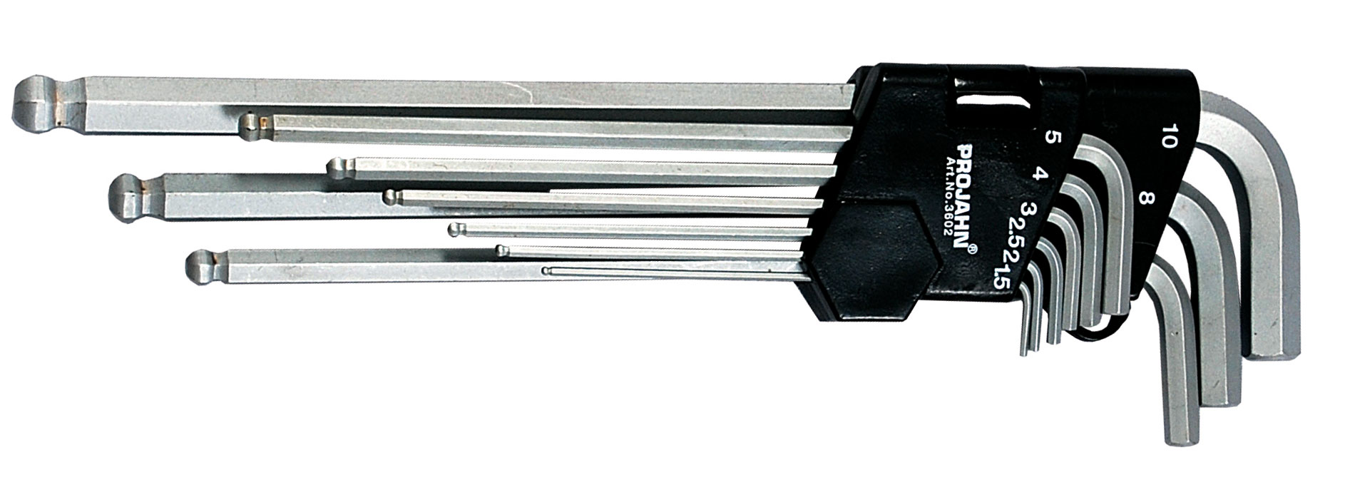 Winkelstiftschlüssel-Satz für Innen-6kant Schrauben extra lange Form nach DIN ISO 2936 9-tlg.