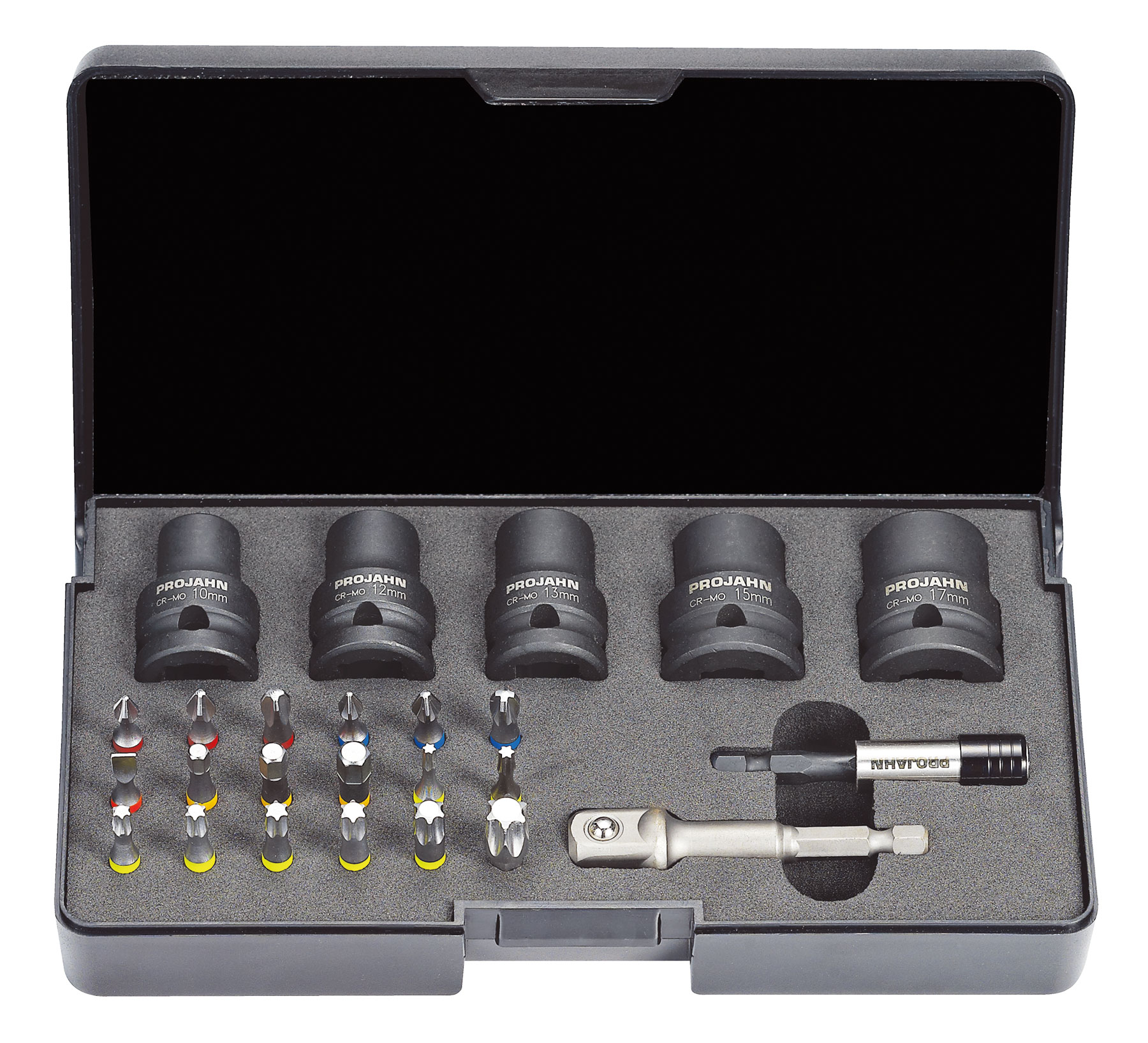 TORSION Werkzeugbox DACHDECKER 6,3 / 1/4" + 12,5 / 1/2" 25-tlg. Artikeldetailansicht