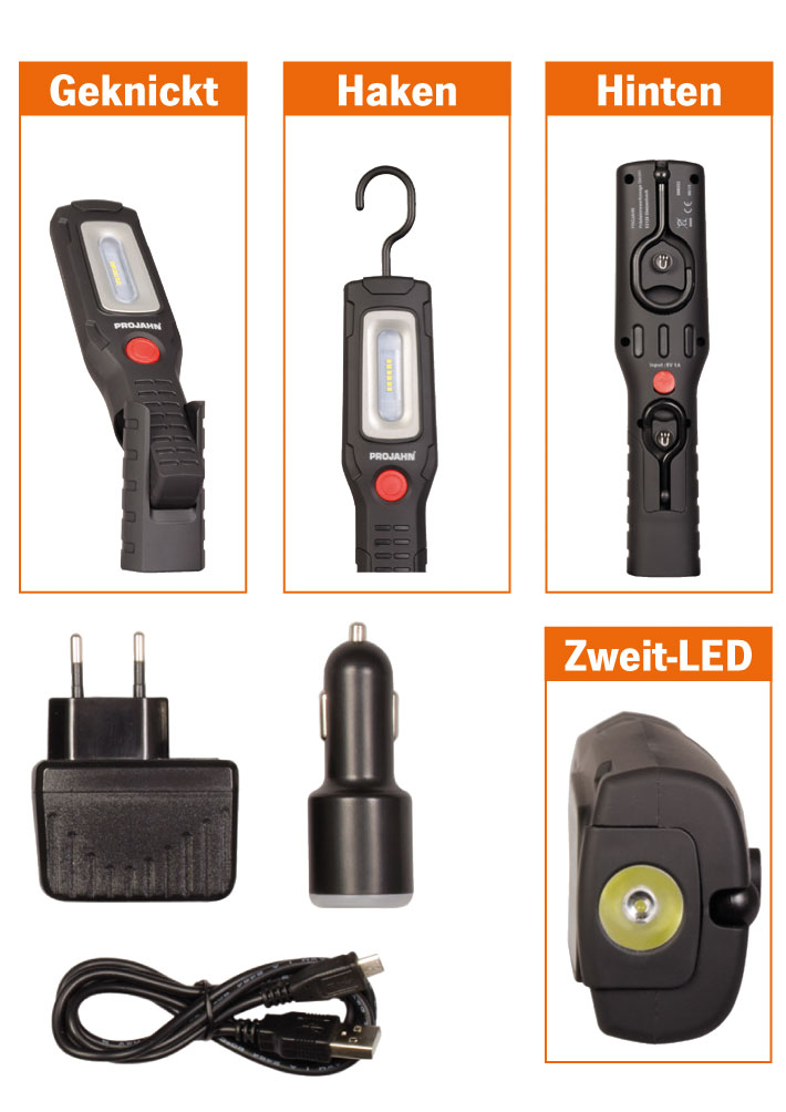 Power-LED-Arbeitslampe PJ-AL 250 Artikeldetailansicht