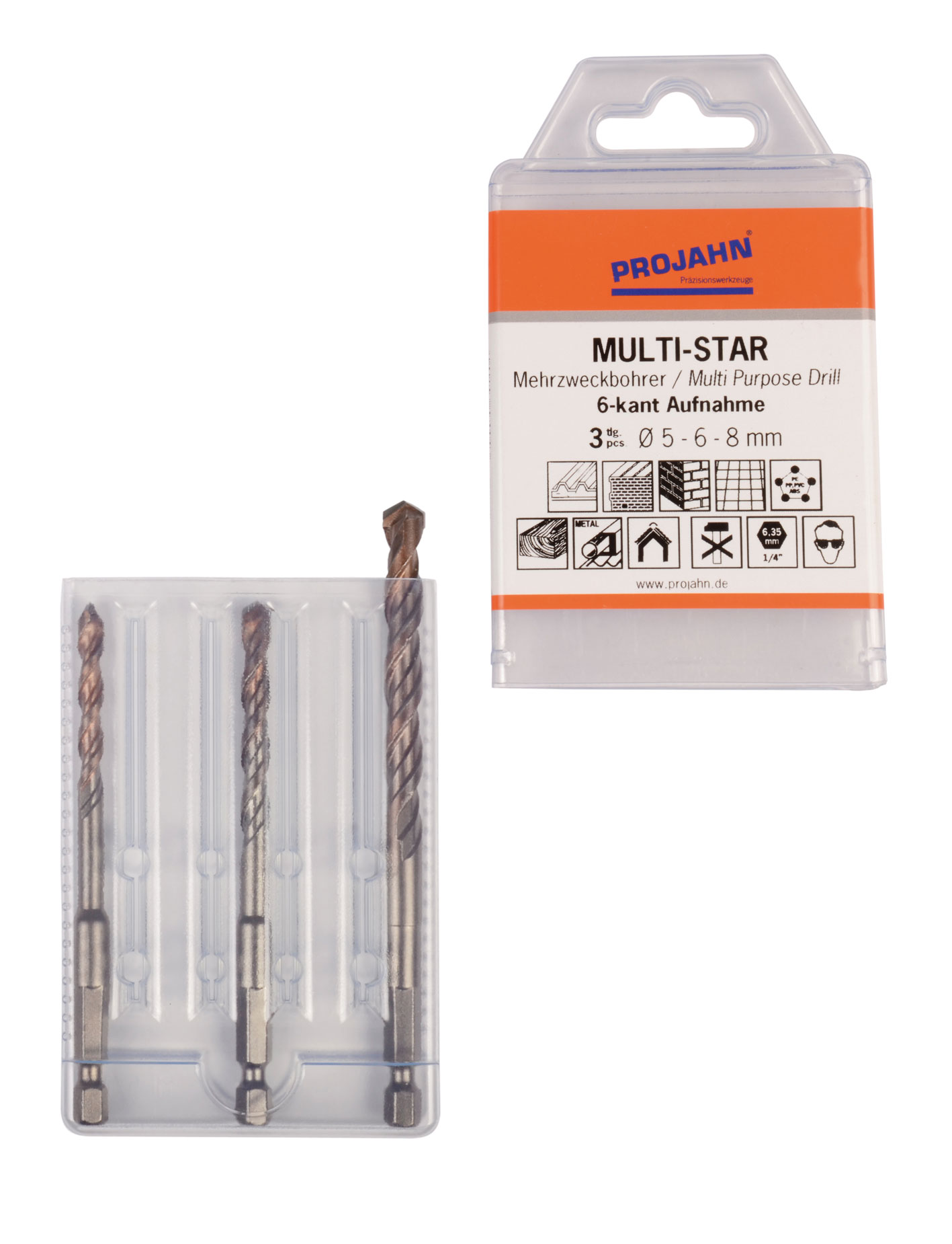 MULTI-STAR Multi purpose drill bit Set 3 pcs.