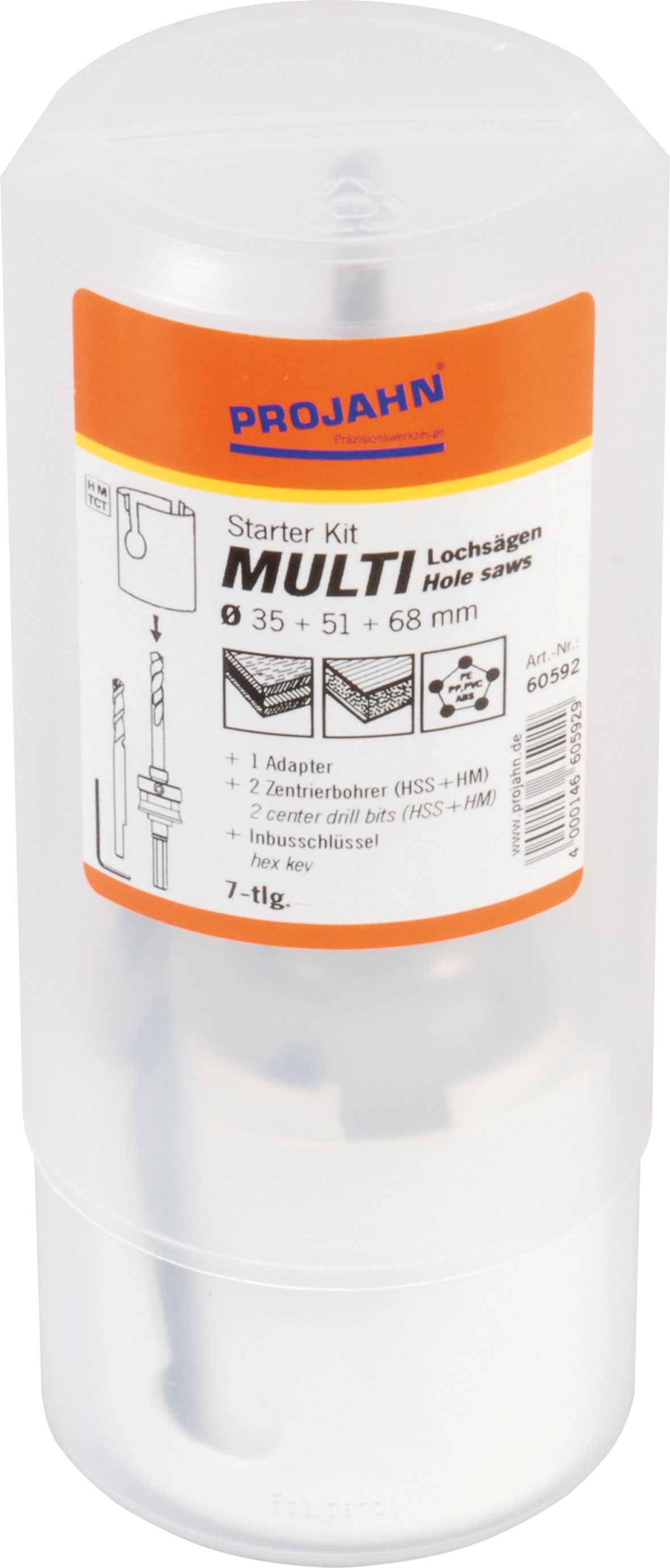 Lochsägen-Set Multi-Hartmetall bestückt "Starter Kit" 7-tlg. Artikeldetailansicht