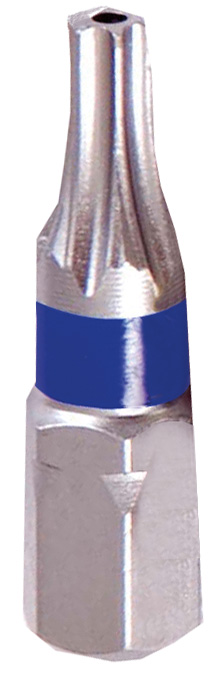 Color-Ring Schraubendreher-Einsätze / Bits für Innen-TX-Schrauben mit stirnseitiger Bohrung 6,3 / 1/4" 3er-Pack Artikeldetailansicht